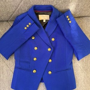 Royal Blue Banana Republic Double Breasted Button Blazer size 0
